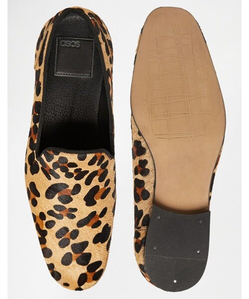 asos(エイソス)の「ASOS BRAND ASOS Loafers in Leopard Skin Effect(その他シューズ・メンズ・yellowblack・US 6)」の3枚目の写真