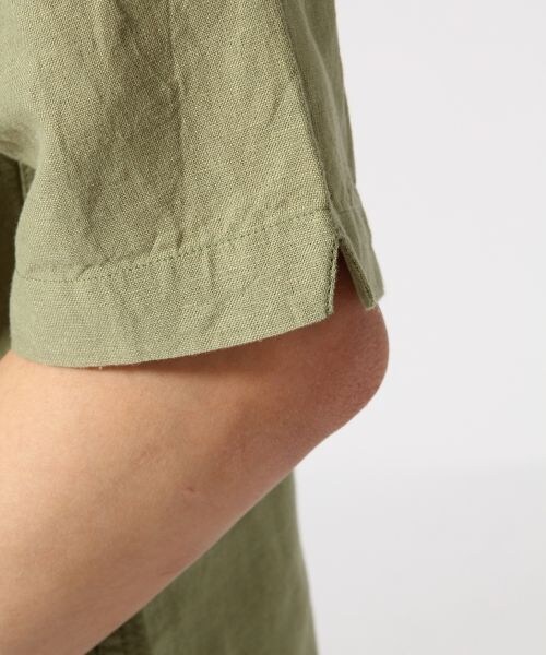 RAGEBLUE（レイジブルー）の「ノーカラーシャツカーデ5分袖（トップス・メンズ・ホワイト02/ブラック09/オリーブ72・Ｍ/Ｌ）」の11枚目の写真