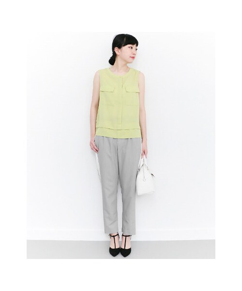 KBF（ケイビーエフ）の「KBF+　サイドラインパンツ（パンツ・レディース・GRAY/KHAKI/NAVY・one）」の5枚目の写真