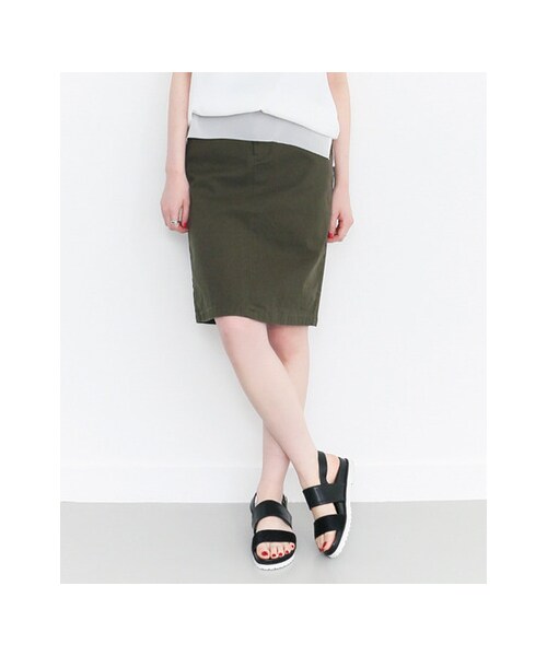KBF(ケイビーエフ)の「ミリタリータイトスカート(スカート・レディース・CAMOUFLAGE/KHAKI/OFF・one)」の6枚目の写真