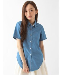 E hyphen world gallery | デニム半袖シャツ(トップス)