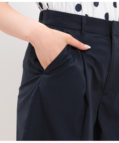 VIS(ビス)の「タイプライターガウチョパンツ(パンツ・レディース・ベージュ/ネイビー・S/M)」の7枚目の写真