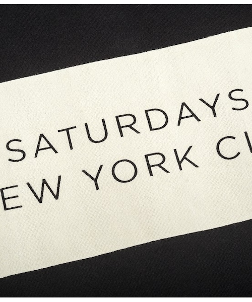 Saturdays NYC（サタデーズ ニューヨークシティ ）の「NEW YORK CITY LABEL（Ｔシャツ/カットソー・メンズ・ブラック/ホワイト/ネイビー・XS/S/M/L/XL）」の6枚目の写真