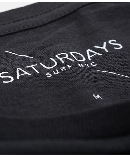 Saturdays NYC（サタデーズ ニューヨークシティ ）の「NEW YORK CITY LABEL（Ｔシャツ/カットソー・メンズ・ブラック/ホワイト/ネイビー・XS/S/M/L/XL）」の5枚目の写真