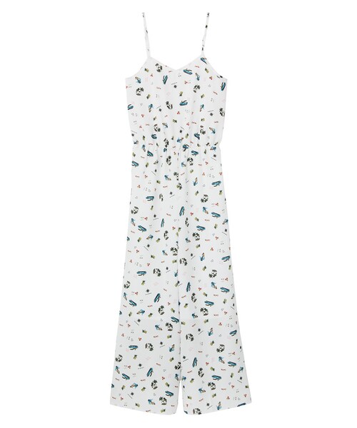 jouetie（ジュエティ）の「オールオーバーアロハオールインワン（オールインワン・サロペット・レディース・オフホワイト/アイスブルー・M）」の10枚目の写真