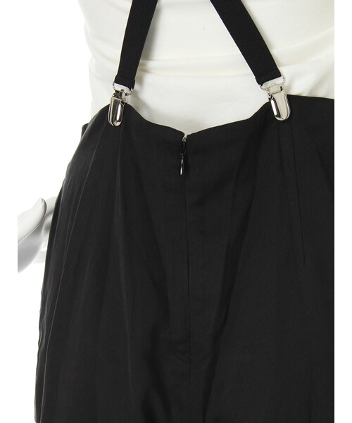 LAGUNAMOON（ラグナムーン）の「ハイウエストワイドサロペット（オールインワン・サロペット・レディース・ブラック/カーキ・S/M）」の9枚目の写真