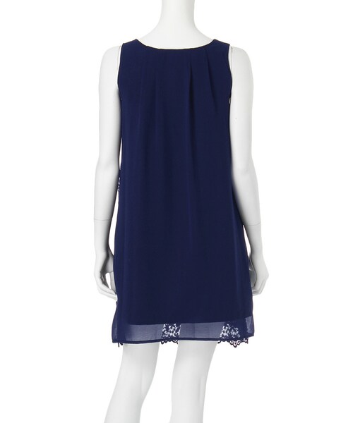 MERCURYDUO(マーキュリーデュオ)の「【DUO】 フラワーレースタンクワンピース(ワンピース/ドレス・レディース・オフホワイト/ネイビー/ラベンダー・F)」の6枚目の写真