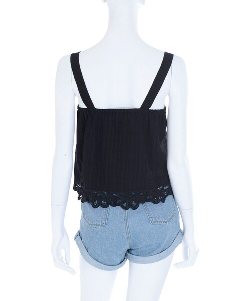 Ungrid（アングリッド）の「コットンレースビスチェ（トップス・レディース・オフホワイト/ブラック・F）」の6枚目の写真