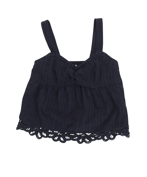 Ungrid（アングリッド）の「コットンレースビスチェ（トップス・レディース・オフホワイト/ブラック・F）」の2枚目の写真