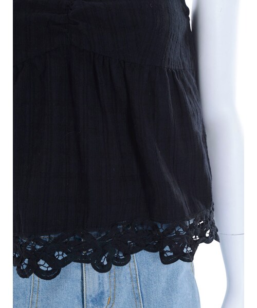 Ungrid（アングリッド）の「コットンレースビスチェ（トップス・レディース・オフホワイト/ブラック・F）」の8枚目の写真