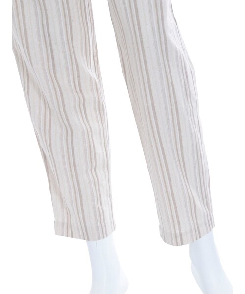 Ungrid（アングリッド）の「リネンストライプラフパンツ（パンツ・レディース・ブルー/ベージュ・F）」の9枚目の写真