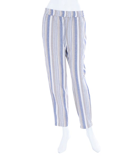 Ungrid（アングリッド）の「リネンストライプラフパンツ（パンツ・レディース・ブルー/ベージュ・F）」の2枚目の写真