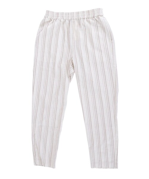 Ungrid（アングリッド）の「リネンストライプラフパンツ（パンツ・レディース・ブルー/ベージュ・F）」の11枚目の写真