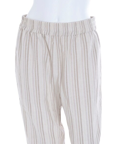 Ungrid（アングリッド）の「リネンストライプラフパンツ（パンツ・レディース・ブルー/ベージュ・F）」の8枚目の写真