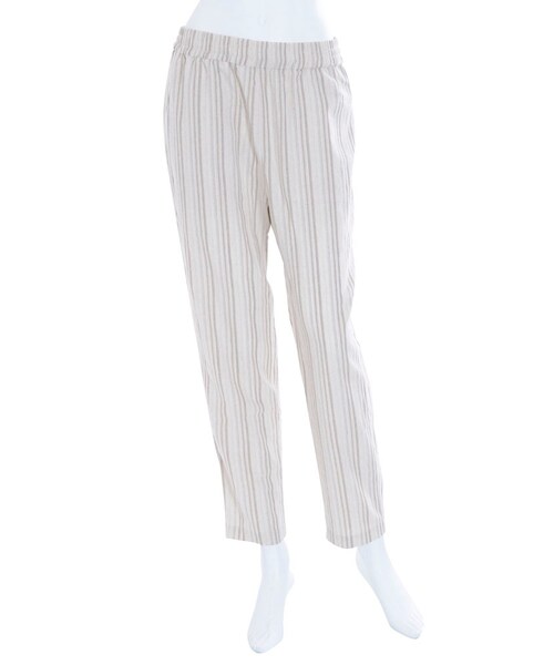 Ungrid（アングリッド）の「リネンストライプラフパンツ（パンツ・レディース・ブルー/ベージュ・F）」の4枚目の写真