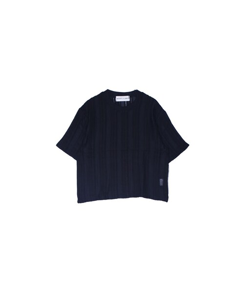 ROCKET x LUNCH（ロケットアンドランチ）の「LIGHT KNIT T（トップス・レディース・WHITE/BLACK・FREE）」の2枚目の写真