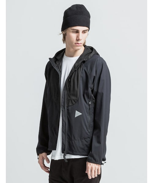 and wander（アンドワンダー）の「Black AW-FT953 Trek Jacket