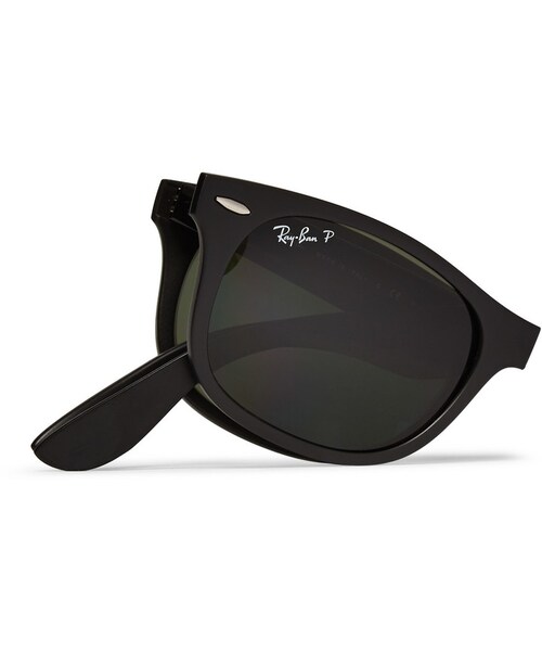 Ray-Ban（レイバン）の「Ray-Ban Wayfarer Folding Acetate Sunglasses（サングラス・メンズ・Black・One Size）」の5枚目の写真