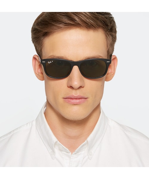 Ray-Ban（レイバン）の「Ray-Ban Wayfarer Folding Acetate Sunglasses（サングラス・メンズ・Black・One Size）」の7枚目の写真