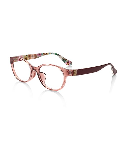 JINS（ジンズ）の「【Decorate Airframe】デコレート エアフレーム（メガネ・レディース・クリアベージュ/ブルーベージュ/レッド/ブラウンデミ/レッドグラデーション/ネイビー/ピンク・49□17-142○37 (Mediumのみ)）」の5枚目の写真