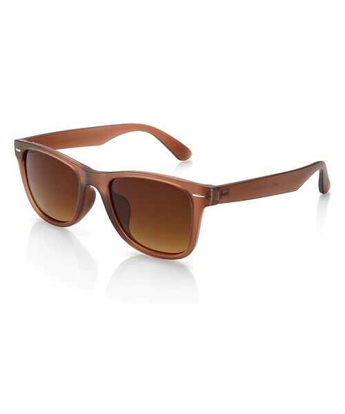 JINS（ジンズ）の「【Sunglasses -Colors-】サングラス カラーズ（サングラス・クリア/オレンジ/グリーン/ピンク/パープル/ブルー/イエロー/ブラウン/ミルキーピンク/ミルキーグリーン/ミルキーベージュ/スカイブルー/ホワイト・51□20-150○41 (Largeのみ)）」の3枚目の写真