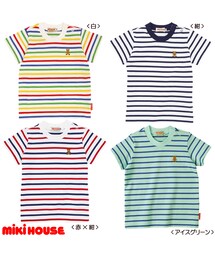 MIKI HOUSE | 【ミキハウス】☆Every Day mikihouse☆ボーダー半袖Ｔシャツ(Tシャツ/カットソー)
