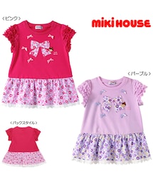 ミキハウス　リーナちゃんカットソー　130 ミキハウス リーナちゃんピンク Tシャツ 130 - メルカリ