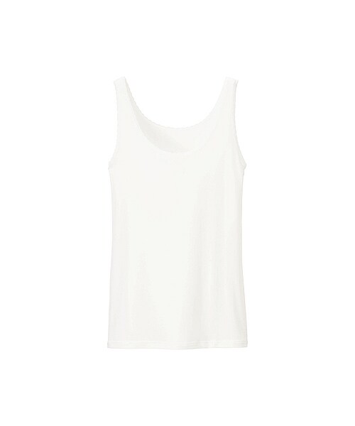 UNIQLO(ユニクロ)の「WOMEN エアリズム超快適タンクトップ(キャミソール・Tシャツ・レディース・NAVY/BLACK/NATURAL/WHITE/LIGHT BLUE・3XL/XXL/M/XL/S/L)」の2枚目の写真