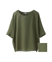 UNIQLO | WOMEN エアリーTブラウス（半袖）(トップス)
