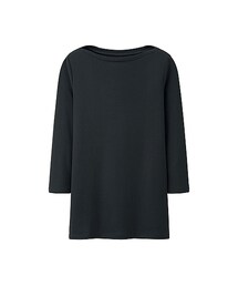 UNIQLO | WOMEN スーピマコットンモダールボートT（7分袖）(Tシャツ/カットソー)
