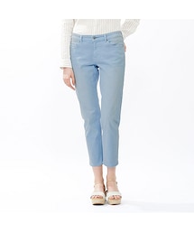 UNIQLO | WOMEN スリムフィットカラーアンクルジーンズ(デニムパンツ)