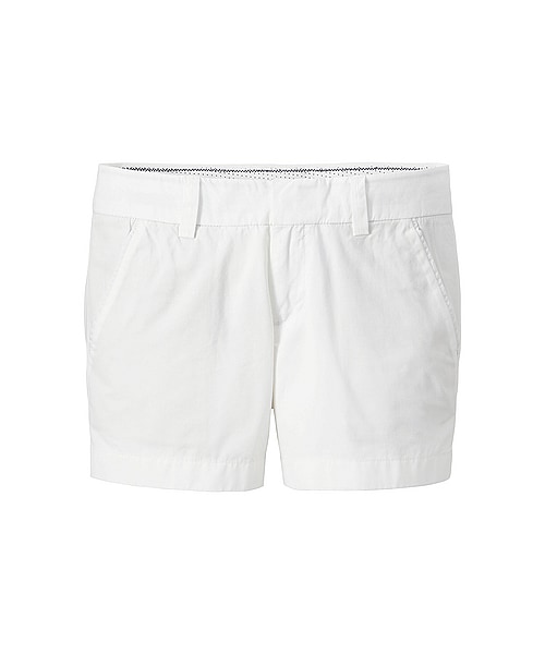 UNIQLO（ユニクロ）の「WOMEN チノショートパンツ（カットパンツ・ショートパンツ・レディース・PINK/NAVY/GREEN/WHITE/NATURAL/BLUE・61/76/79/58/70/85/88/82/73/67/64）」の2枚目の写真