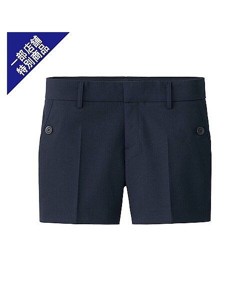 UNIQLO(ユニクロ)の「WOMEN マリンショートパンツ+E(カットパンツ・ショートパンツ・レディース・BLACK/NAVY・70/58/64/67/61)」の2枚目の写真