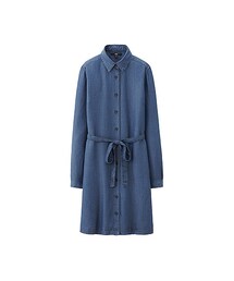 UNIQLO | WOMEN デニムワンピース（長袖）(ワンピース/ドレス)