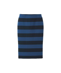 UNIQLO | WOMEN ポンチボーダーペンシルスカート(スカート)