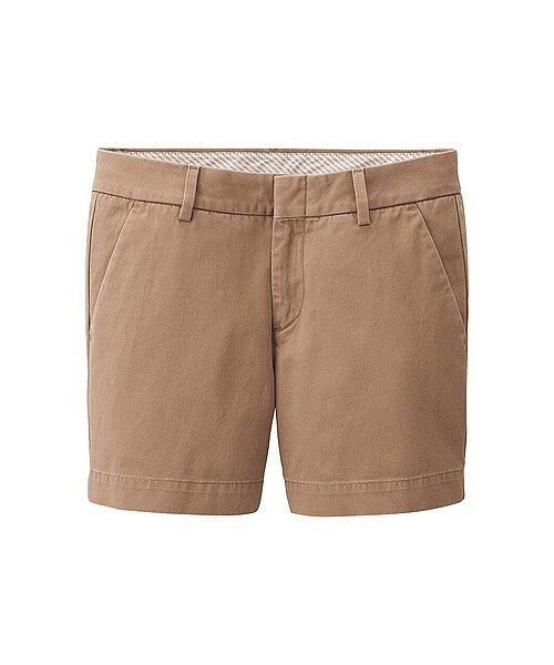 UNIQLO（ユニクロ）の「WOMEN チノショートパンツ（大きいサイズ）（カットパンツ・ショートパンツ・レディース・ORANGE/BEIGE/OLIVE/BLUE・76/64/73/79/58/67/70）」の2枚目の写真