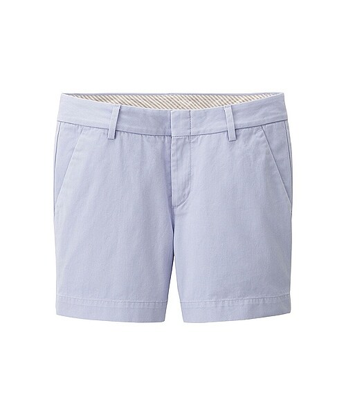 UNIQLO（ユニクロ）の「WOMEN チノショートパンツ（大きいサイズ）（カットパンツ・ショートパンツ・レディース・ORANGE/BEIGE/OLIVE/BLUE・76/64/73/79/58/67/70）」の4枚目の写真