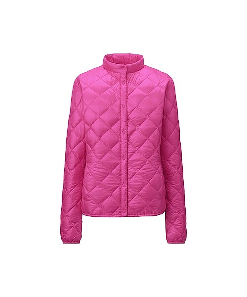 UNIQLO(ユニクロ)の「WOMEN ウルトラライトダウンコンパクトキルトジャケット(アウター・レディース・BLACK/PINK・L/M/XL)」の2枚目の写真