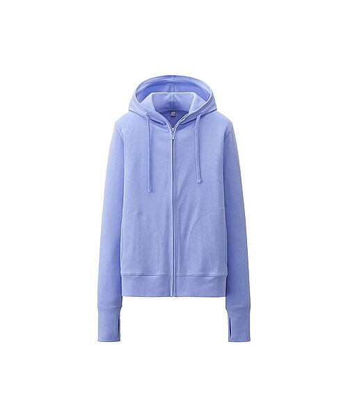 UNIQLO（ユニクロ）の「WOMEN UVカットフルジップパーカ（長袖）（パーカー・レディース・BLACK/BLUE/LIGHT GRAY/NATURAL/PINK/YELLOW/PURPLE/LIGHT ORANGE/NAVY/GREEN・XL/L/S/M）」の7枚目の写真