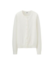 UNIQLO | WOMEN UVカットクルーネックカーディガン（長袖）(トップス)