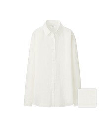 UNIQLO | WOMEN プレミアムリネンシャツ(長袖)(トップス)