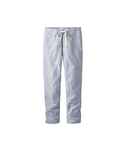UNIQLO(ユニクロ)の「WOMEN コットンリネンストライプイージーパンツ(パンツ(スマートスタイルパンツ)・レディース・NATURAL/BLUE・S/L/M)」の2枚目の写真