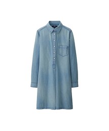 UNIQLO | WOMEN デニムワンピース（長袖）(ワンピース)