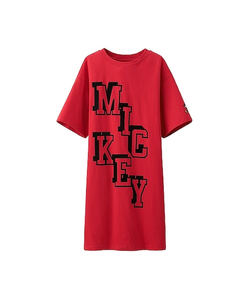 ユニクロ ユニクロ の ディズニープロジェクトグラフィックワンピース 半袖 ワンピース Wear