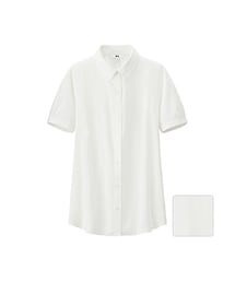 UNIQLO | WOMEN レーヨンエアリーブラウス（半袖）(シャツ/ブラウス)