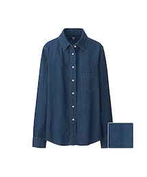 UNIQLO | WOMEN デニムシャツ（長袖）(シャツ/ブラウス)
