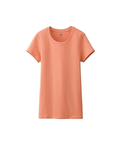 UNIQLO（ユニクロ）の「WOMEN スーピマコットンモダールクルーネックT（半袖）（Tシャツ/カットソー・レディース・BLACK/BLUE/GRAY/PURPLE/RED/LIGHT BLUE/WHITE/NAVY/LIGHT ORANGE/LIGHT GRAY/GREEN/PINK・M/L/S/XL/XXL/3XL）」の13枚目の写真