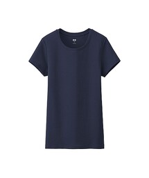 UNIQLO | WOMEN スーピマコットンモダールクルーネックT（半袖）(Tシャツ/カットソー)
