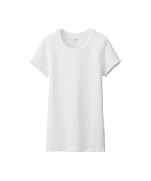 UNIQLO | WOMEN スーピマコットンモダールクルーネックT（半袖）(Tシャツ/カットソー)