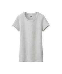 UNIQLO | WOMEN スーピマコットンモダールクルーネックT（半袖）(Tシャツ/カットソー)